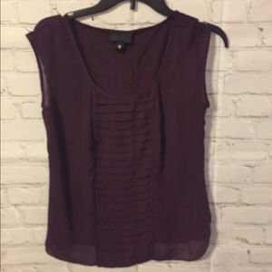 Burgundy sleeveless top